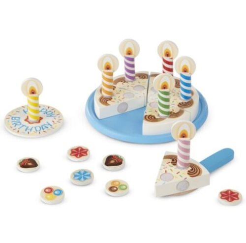 ⁦ערכה מעץ להכנת עוגת יום הולדת - Melissa and Doug⁩ – תמונה ⁦2⁩